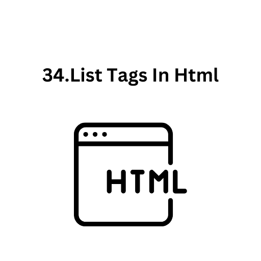 34.List Tags In Html